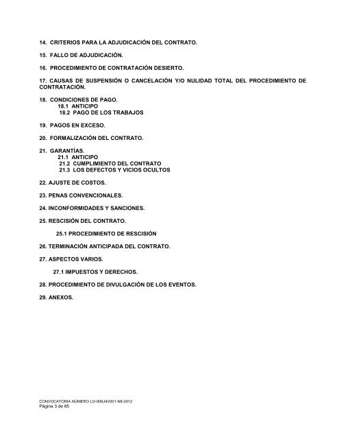 licitación pública nacional presencial número lo-009j4v001 ... - Fidena