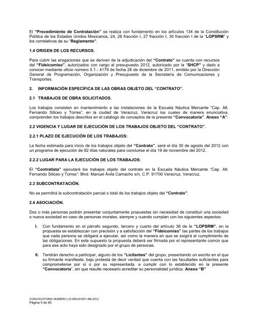 licitación pública nacional presencial número lo-009j4v001 ... - Fidena