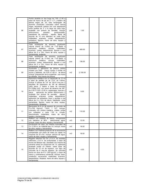 licitación pública nacional presencial número lo-009j4v001 ... - Fidena