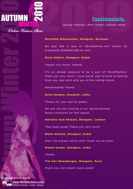 Download Event Brochure - Fibre2fashion