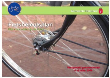 Fietsbeleidsplan - Niet voor niets op de fiets! - Fietsberaad