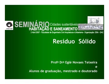 Resíduos Sólidos - FEC - Unicamp