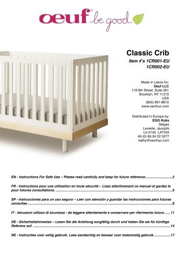 Classic Crib - File dans ta chambre