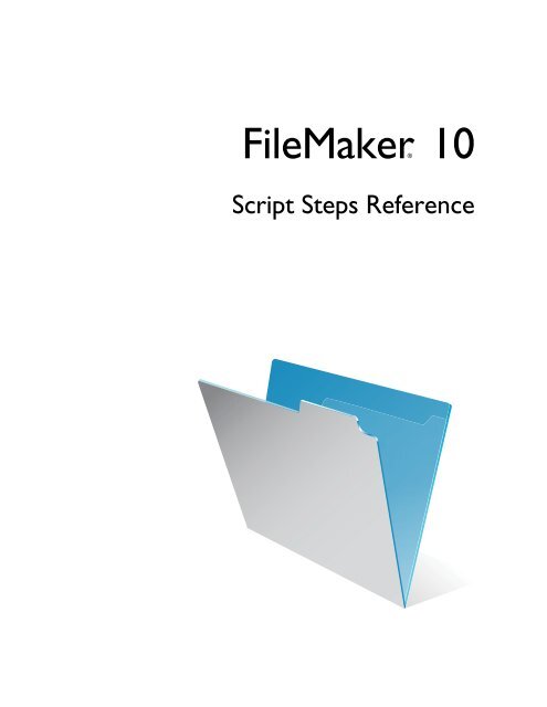 FileMaker Script Steps Reference