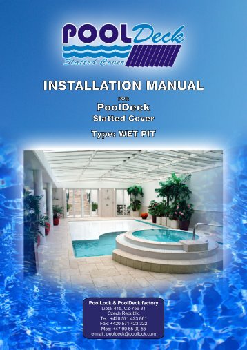 Slatted cover in Wet pit (.pdf 2,0 MB) - PoolLock