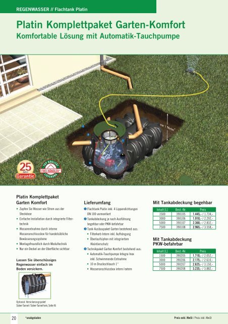 Platin Komplettpaket GartenKomfort