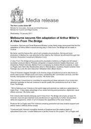 Media release - Film Victoria