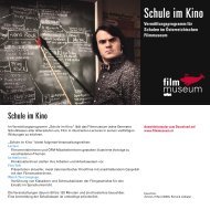 Folder Schule-im-Kino WS 2008/09 - Österreichisches Filmmuseum