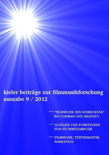 Download Kieler Beiträge zur Filmmusikforschung 9, März 2013