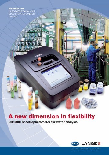 A new dimension in flexibility DR 2800 Spectrophotometer for ... - Filter