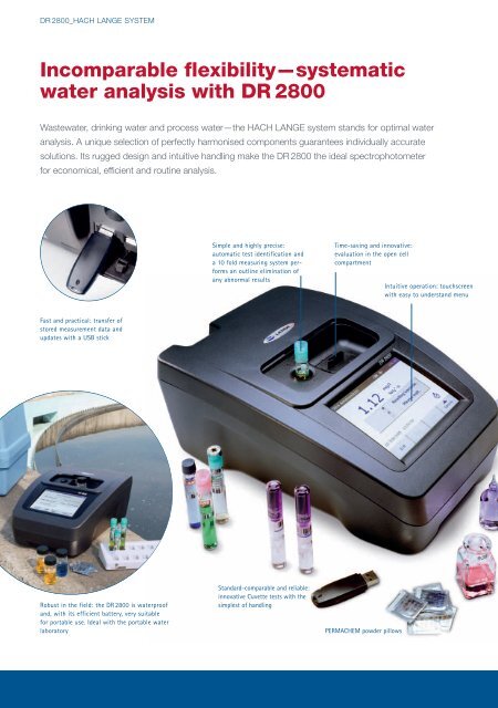 A new dimension in flexibility DR 2800 Spectrophotometer for ... - Filter