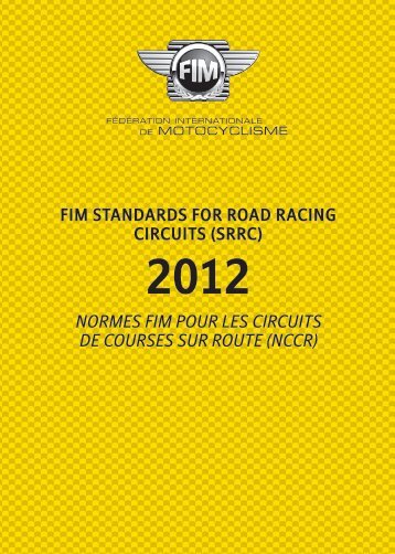 FIM STANDARDS FOR ROAD RACING CIRCUITS (SRRC ...