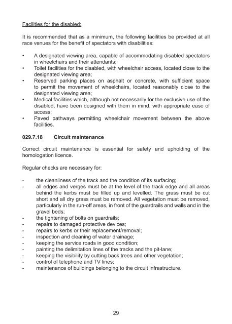 FIM STANDARDS FOR ROAD RACING CIRCUITS (SRRC ...