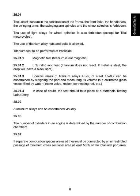 2012 FIM Technical Rules Motocross