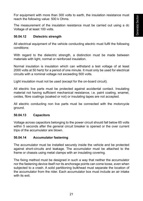 2012 FIM Technical Rules Motocross