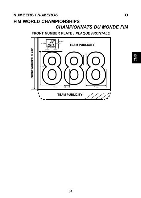 2012 FIM Technical Rules Motocross