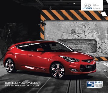 Broschüre und Preisliste Hyundai Veloster - Schwabengarage AG