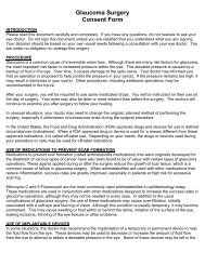 Glaucoma Surgery Consent Form