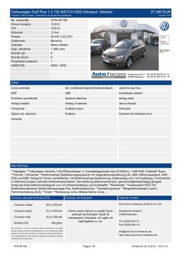 Volkswagen Golf VI 1.4 TSI Highline Bi-Xenon R-Line GRA PDC 17.390 ...