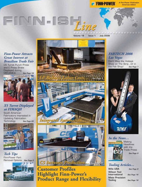 volume 18 - issue 1 - Finn-Power International, Inc.