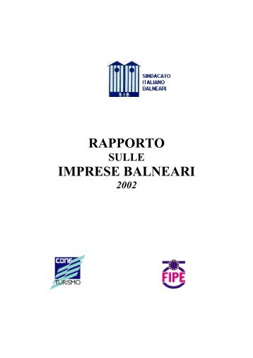 Rapporto sulle imprese balneari - Fipe