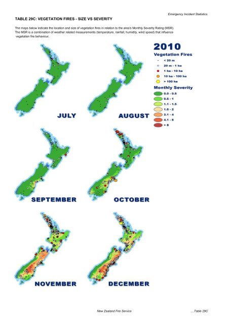 Emergency Incident Statistics 2010-2011 - New Zealand Fire Service