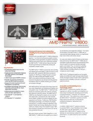 AMD FirePro™ V4900 Data Sheet