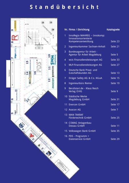 Ausstellerkatalog 2004 - Firmenkontaktmesse Magdeburg