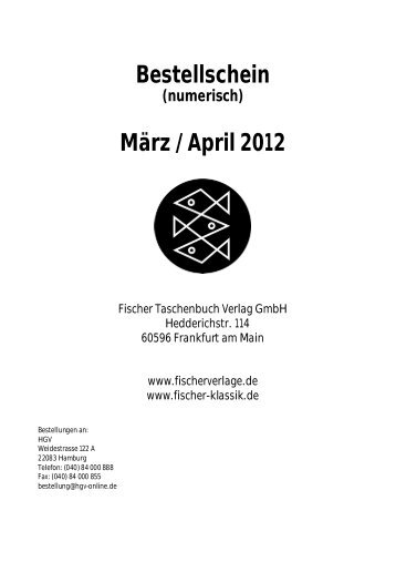 März-April numerisch - S. Fischer Verlag