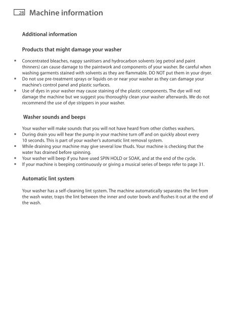 Installation instructions and User guide - Fisher & Paykel