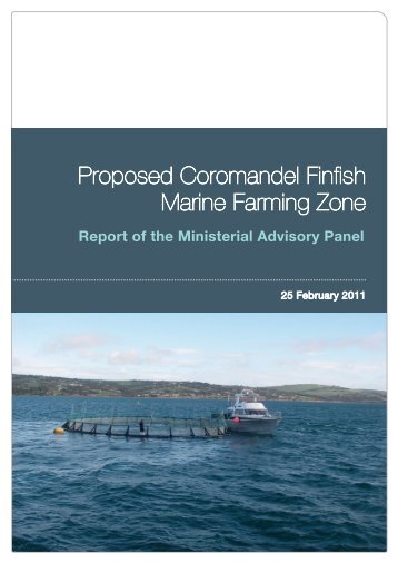 Proposed Coromandel Finfish Marine Farming Zone - Ministry of ...