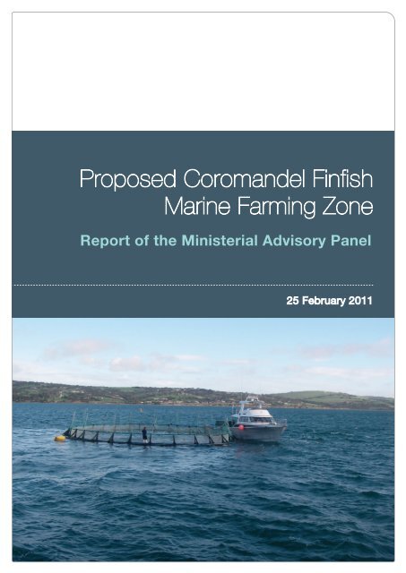 Proposed Coromandel Finfish Marine Farming Zone - Ministry of ...