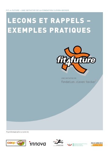 LECONS ET RAPPELS – EXEMPLES PRATIQUES - Fit-4-Future