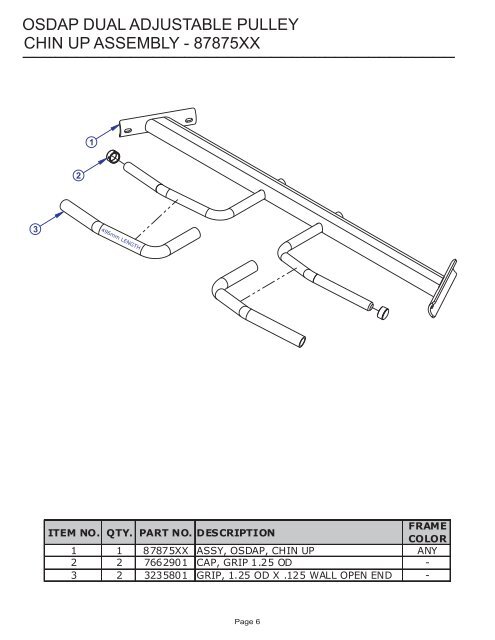 OSDAP Parts List - Fitness24