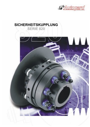 SICHERHEITSKUPPLUNG SERIE 820 - Autogard Kupplungen Gmbh