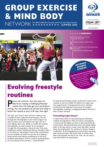 Evolving freestyle routines, by Zosha Piotrowski - Australian Fitness ...