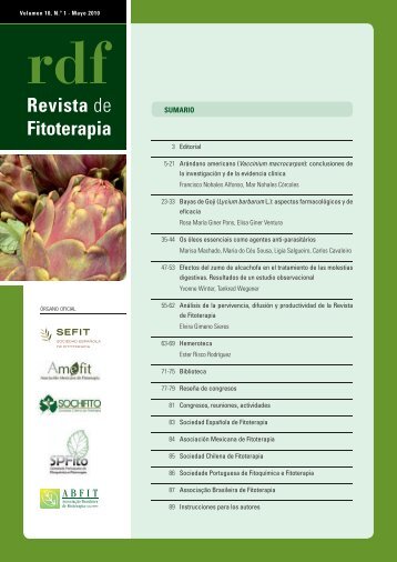 Revista de Fitoterapia - Fitoterapia.net