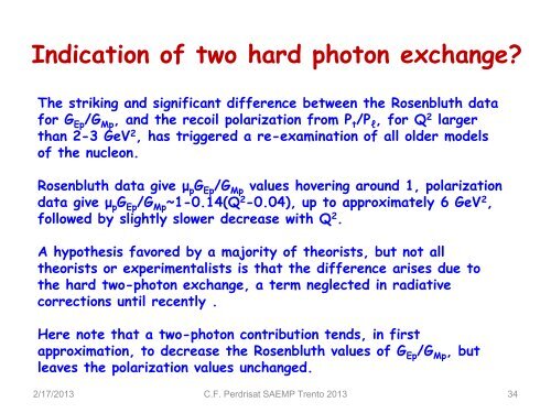 The Form Factors of the Nucleons: Present Status - Fisica