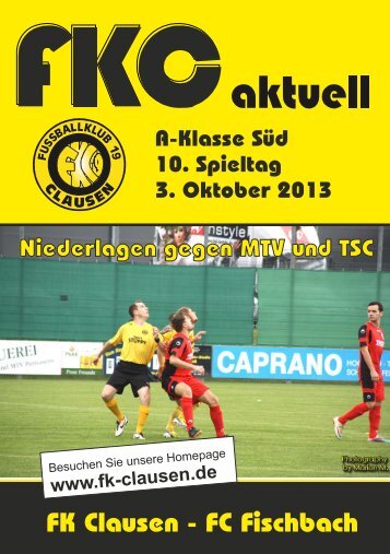 FKC Aktuell - 10. Spieltag - Saison 2013/2014