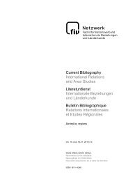 Wao World Affairs Online Current Bibliography 2010 July 16 31