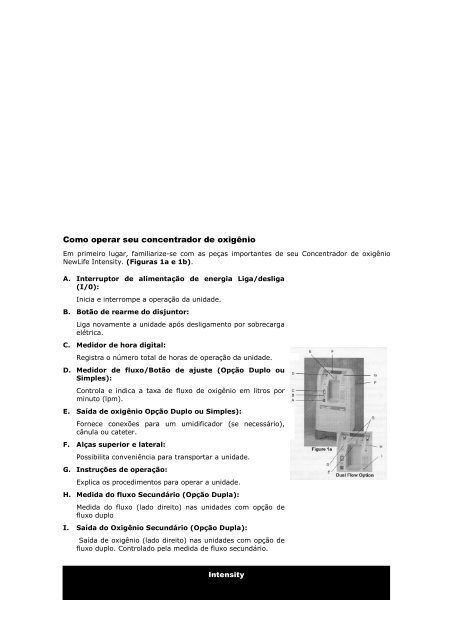 Concentrador de oxigênio NewLife® Intensity - Fisiocarebrasil.com.br