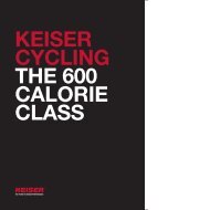 KEISER CYCLING THE 600 CALORIE CLASS - Fitness24