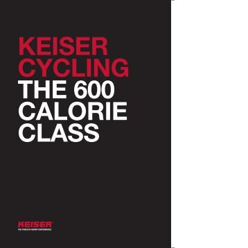 KEISER CYCLING THE 600 CALORIE CLASS - Fitness24