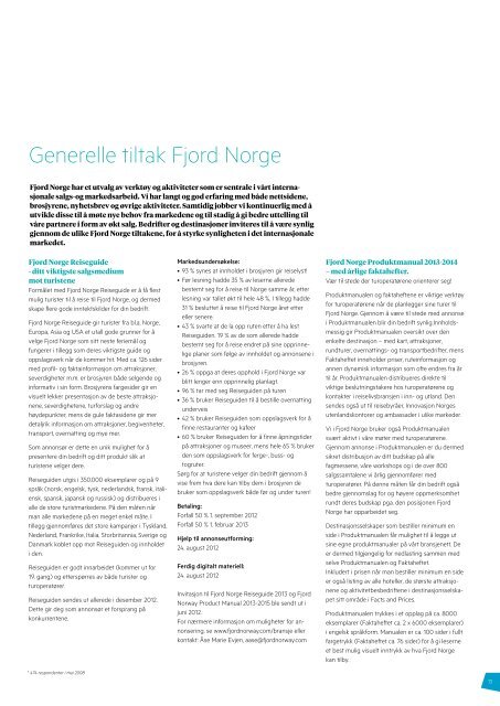 MARKEDSAKTIVITETER - Fjord Norway