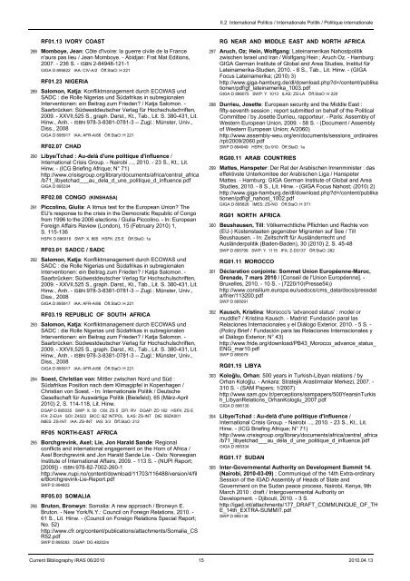 Current Bibliography 2010, March 16 - Fachinformationsverbund ...