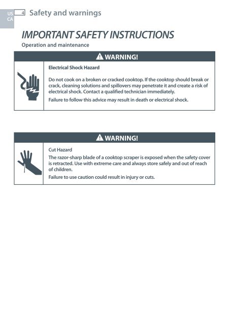 Installation instructions - Fisher & Paykel