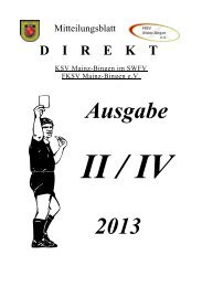 Ausgabe II / IV 2013 - Freundeskreis Schiedsrichtervereinigung ...