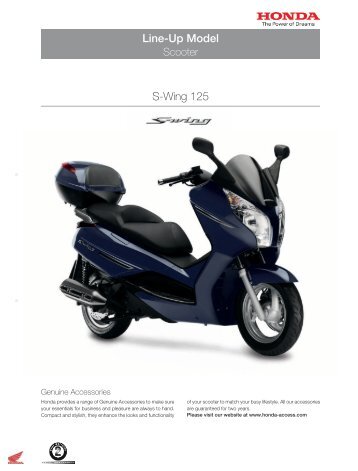 Line-Up Model S-Wing 125 - Honda