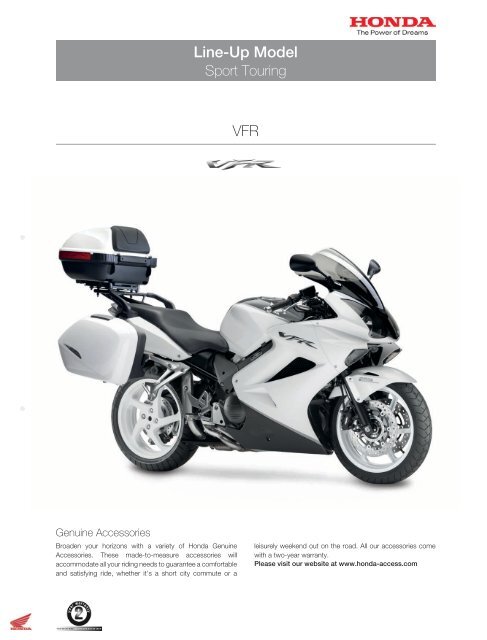 Line-Up Model VFR - Honda
