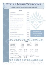 Download a copy of Stella Maris Tearooms Menu Here - FlagstaffHill